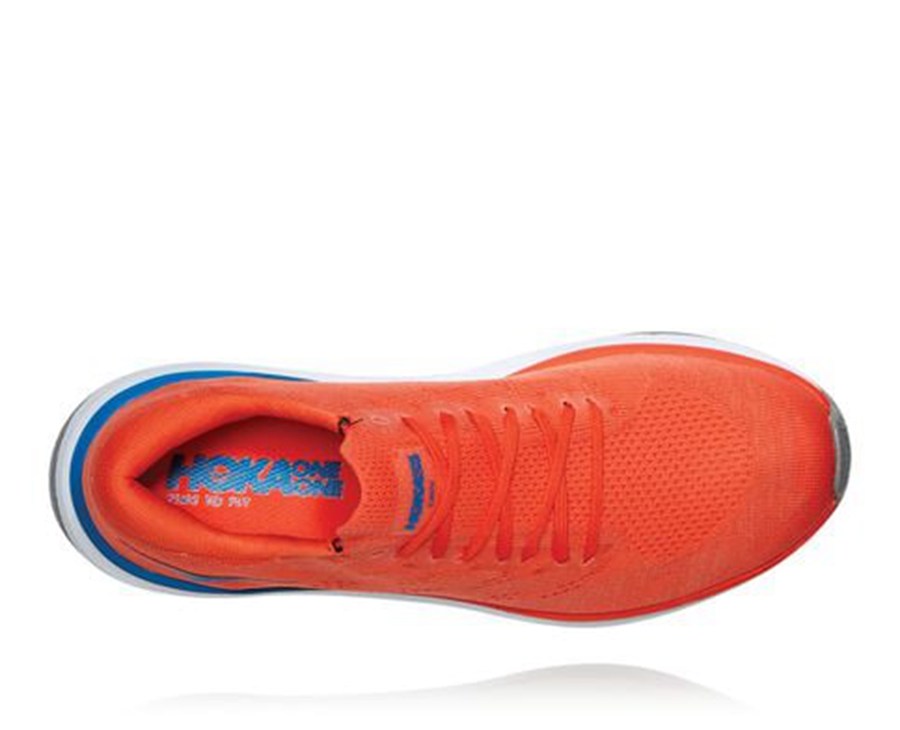 Running Shoes Mens - Hoka One One Cavu 3 - Red - AWHUYLZ-35